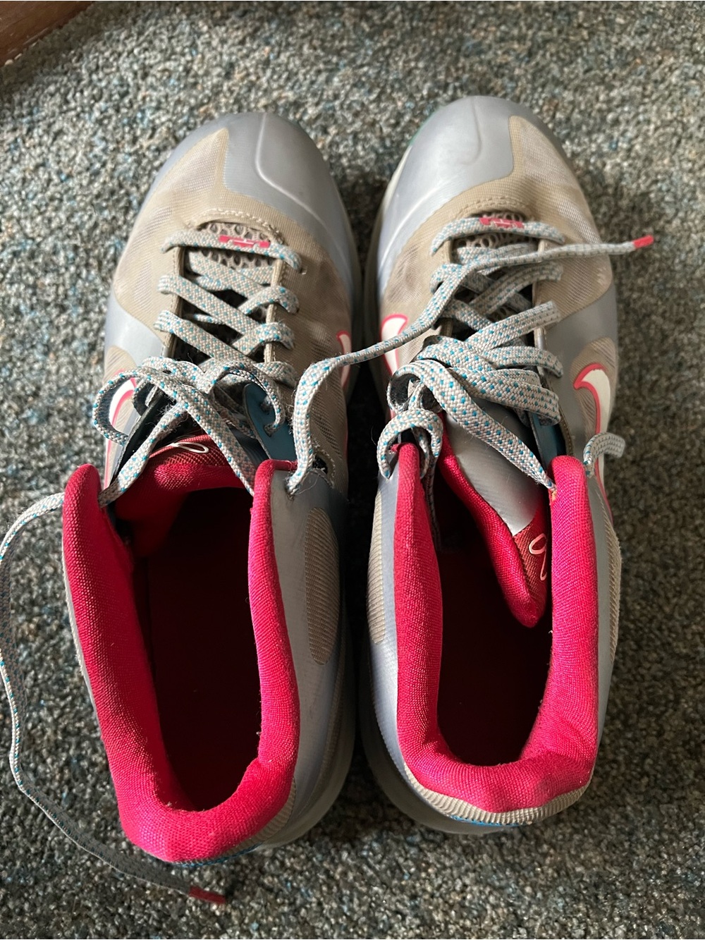 Used - Nike Lebron 9 IX Low Fireberry 2012 - Size 10